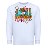 White Western ICU Intensive Care Unit Nurse Premium Sweatshirt - FaDigitalArtStudio