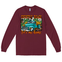 Burgundy country roads take me home old western truck Long Sleeve Tee - Jasminsmagicworld
