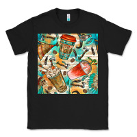 Black western indian coffee cups with aztec seamless pattern bbs Classic Tee - BundleAndBundleShop