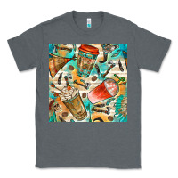 Charcoal Heather western indian coffee cups with aztec seamless pattern bbs Classic Tee - BundleAndBundleShop