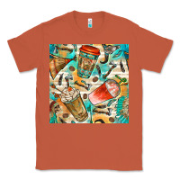 Copper western indian coffee cups with aztec seamless pattern bbs Classic Tee - BundleAndBundleShop