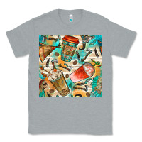 Heather Grey western indian coffee cups with aztec seamless pattern bbs Classic Tee - BundleAndBundleShop