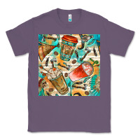 Lavender western indian coffee cups with aztec seamless pattern bbs Classic Tee - BundleAndBundleShop