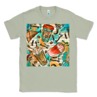 Matcha western indian coffee cups with aztec seamless pattern bbs Classic Tee - BundleAndBundleShop