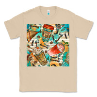 Mushroom western indian coffee cups with aztec seamless pattern bbs Classic Tee - BundleAndBundleShop