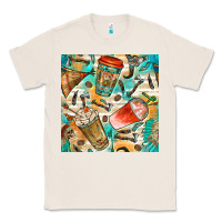 Natural western indian coffee cups with aztec seamless pattern bbs Classic Tee - BundleAndBundleShop