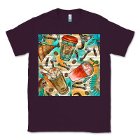 Plum western indian coffee cups with aztec seamless pattern bbs Classic Tee - BundleAndBundleShop