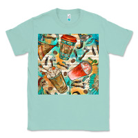 Seafoam western indian coffee cups with aztec seamless pattern bbs Classic Tee - BundleAndBundleShop