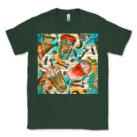 Sports Green western indian coffee cups with aztec seamless pattern bbs Classic Tee - BundleAndBundleShop