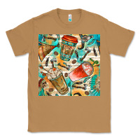 Toasted Coconut western indian coffee cups with aztec seamless pattern bbs Classic Tee - BundleAndBundleShop