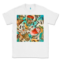 White western indian coffee cups with aztec seamless pattern bbs Classic Tee - BundleAndBundleShop