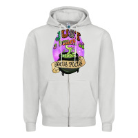 Dove Grey just a bunch of hocus pocus Zipper Hoodie - CowGirlArtShop