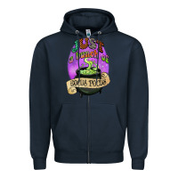 Navy just a bunch of hocus pocus Zipper Hoodie - CowGirlArtShop
