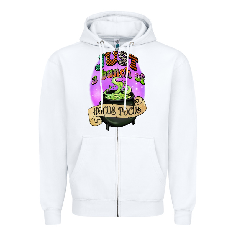 Just A Bunch Of Hocus Pocus Zipper Hoodie by CowGirlArtShop | Teevron