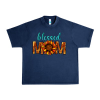 Navy Blessed Mom Urban Heavy Tee - BundleAndBundleShop