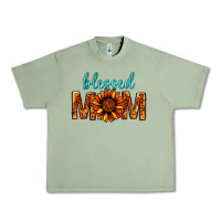 Oil Green Blessed Mom Urban Heavy Tee - BundleAndBundleShop