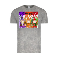Cloud Rock happy hallothanksmas gnomies Vintage Tee - MaliasSmallBusiness