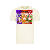 Vintage Arctic happy hallothanksmas gnomies Vintage Tee - MaliasSmallBusiness