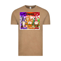 Vintage Coffee happy hallothanksmas gnomies Vintage Tee - MaliasSmallBusiness