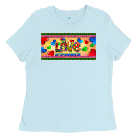 Baby Blue love autism awareness license plate template Ladies Tee - BarkalooDesign