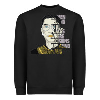 Black RBG Ruth Bader Ginsburg Women Belong In All Places Heavyweight Sweatshirt - Bettercallsaul