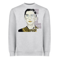 Heather Grey RBG Ruth Bader Ginsburg Women Belong In All Places Heavyweight Sweatshirt - Bettercallsaul