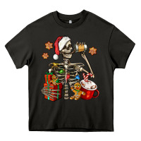Asphalt christmas skeleton coffee Heavy Core Tee - Jasminsmagicworld