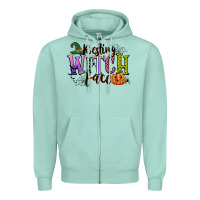 Seafoam resting witch face Zipper Hoodie - CowGirlArtShop