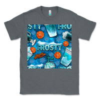 Charcoal Heather winter frosty coffee cups and snow seamless pattern bbs Classic Tee - BundleAndBundleShop