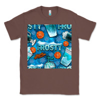Chestnut winter frosty coffee cups and snow seamless pattern bbs Classic Tee - BundleAndBundleShop