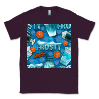 Plum winter frosty coffee cups and snow seamless pattern bbs Classic Tee - BundleAndBundleShop