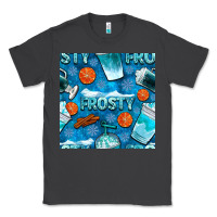 Smoke winter frosty coffee cups and snow seamless pattern bbs Classic Tee - BundleAndBundleShop