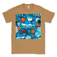 Toasted Coconut winter frosty coffee cups and snow seamless pattern bbs Classic Tee - BundleAndBundleShop