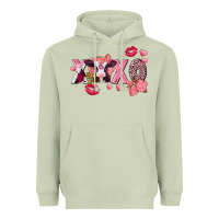 Matcha Xoxo baby Cow Valentine's Day Heavyweight Hoodie - FaDigitalArtStudio