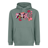 Sage Xoxo baby Cow Valentine's Day Heavyweight Hoodie - FaDigitalArtStudio