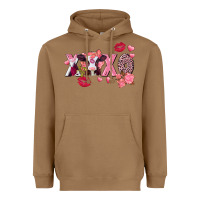Toasted Coconut Xoxo baby Cow Valentine's Day Heavyweight Hoodie - FaDigitalArtStudio