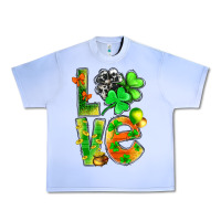Grape Ice St.Patrick Love With Clover Urban Heavy Tee - BundleAndBundleShop