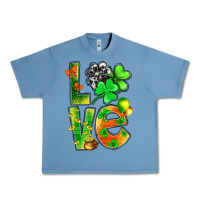 Pebble Blue St.Patrick Love With Clover Urban Heavy Tee - BundleAndBundleShop