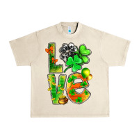 Sandshell St.Patrick Love With Clover Urban Heavy Tee - BundleAndBundleShop