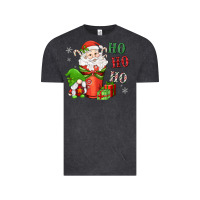 Vintage Black ho ho ho gnome santa coffee cup Vintage Tee - MaliasSmallBusiness