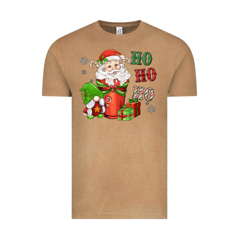 Ho Ho Ho Gnome Santa Coffee Cup Vintage Tee by MaliasSmallBusiness | Teevron