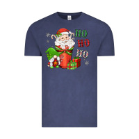 Vintage Denim ho ho ho gnome santa coffee cup Vintage Tee - MaliasSmallBusiness
