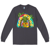 Smoke pineapple rainbow Long Sleeve Tee - BarkalooDesign