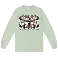 Matcha cowhide brushstrokes Long Sleeve Tee - RanaPortraitStore