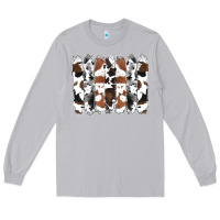 Moon Dust cowhide brushstrokes Long Sleeve Tee - RanaPortraitStore