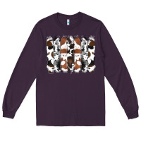 Plum cowhide brushstrokes Long Sleeve Tee - RanaPortraitStore