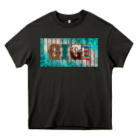 Asphalt western turquoise gigi license plate Heavy Core Tee - BarkalooDesign