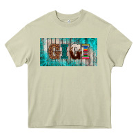 Mossy western turquoise gigi license plate Heavy Core Tee - BarkalooDesign