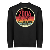 Black 15th Birthday gift Vintage 2004 Heavyweight Sweatshirt - Bettercallsaul