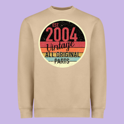 15th Birthday Gift Vintage 2004 Heavyweight Sweatshirt Designed By Bettercallsaul